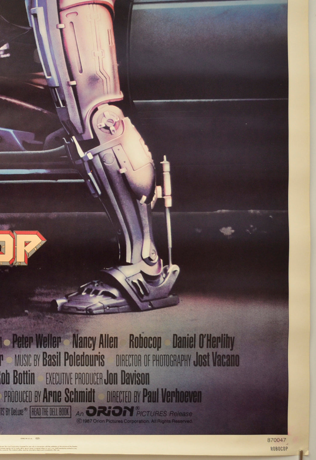 ROBOCOP (Bottom Right) Cinema One Sheet Movie Poster