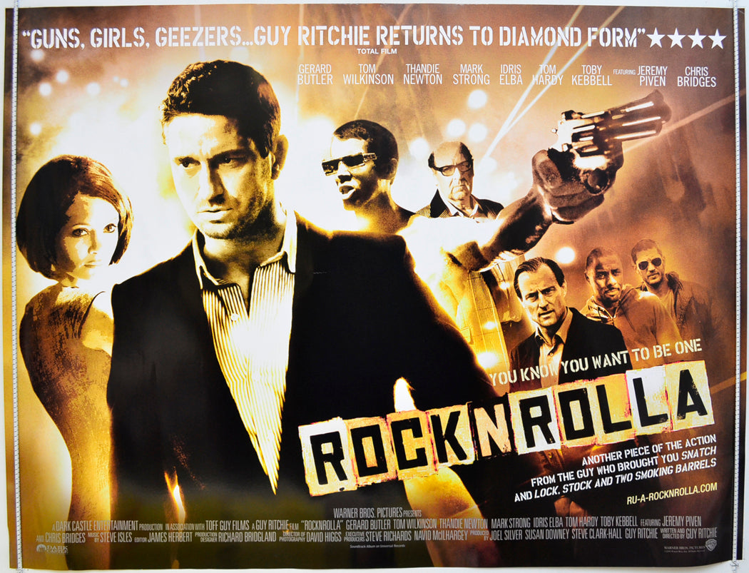 Rock N Rolla (a.k.a. Rocknrolla) Original Quad Poster - Film Poster - Movie Poster