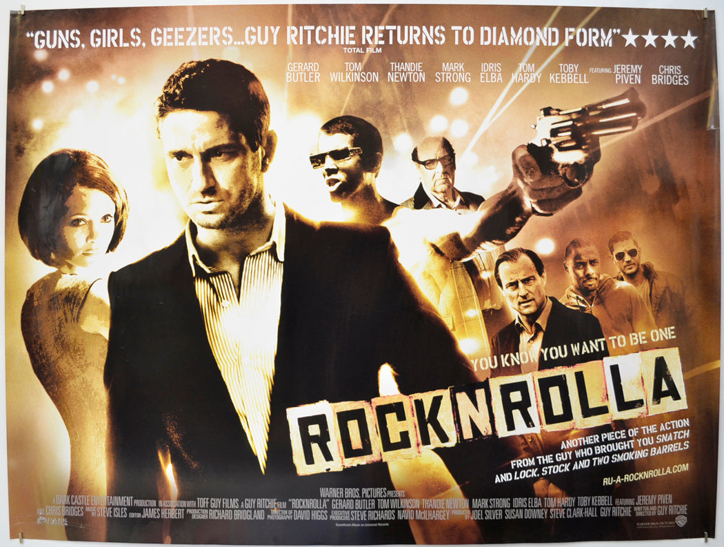 Rock N Rolla (a.k.a. Rocknrolla) Original Quad Poster - Film Poster - Movie Poster