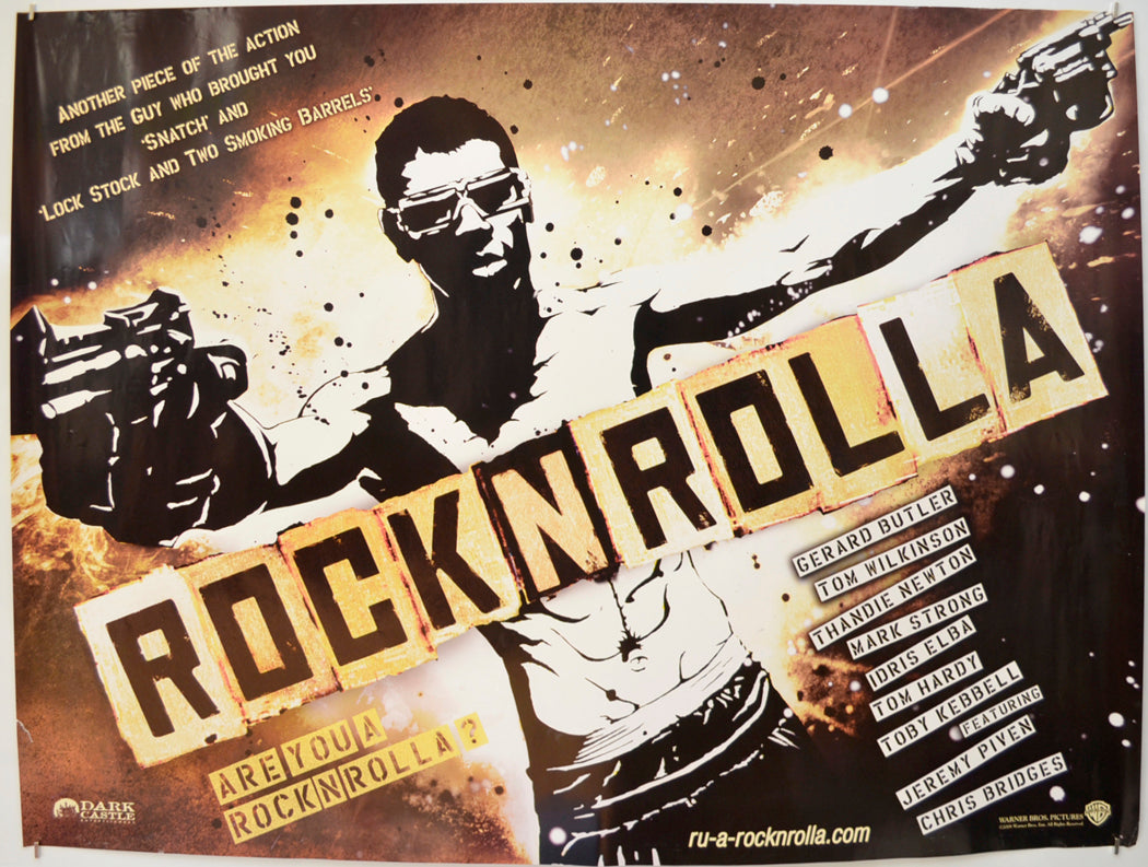Rock N Rolla (a.k.a. Rocknrolla) (Teaser / Advance Version) Original Quad Poster - Film Poster - Movie Poster