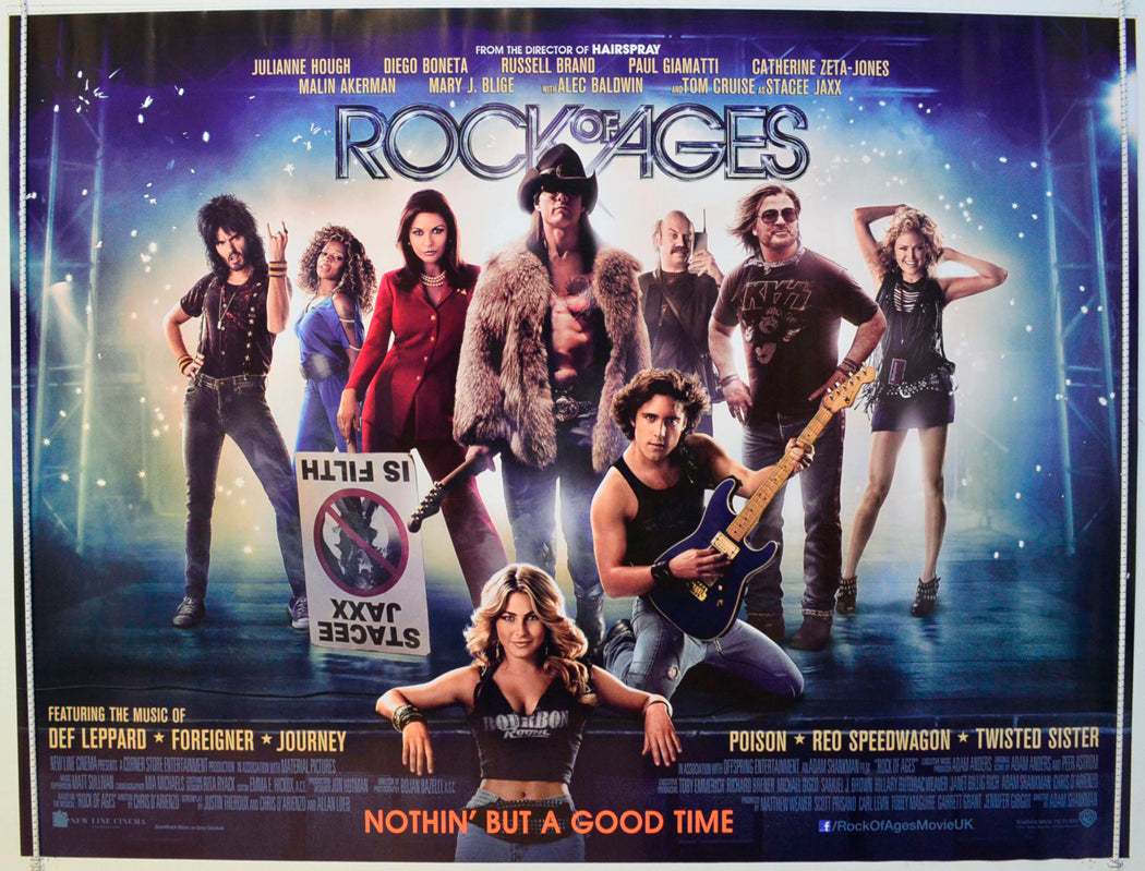 Rock Of Ages Original British Quad Poster - Film Poster - Movie Poster