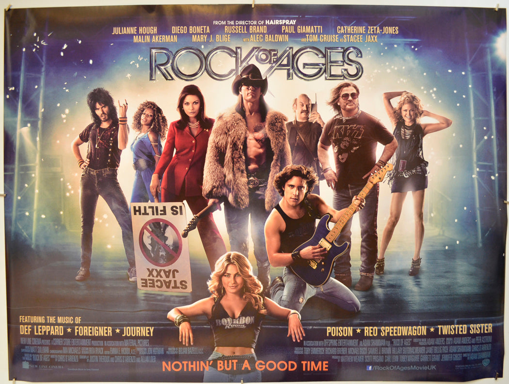 Rock Of Ages Original Quad Poster - Film Poster - Movie Poster