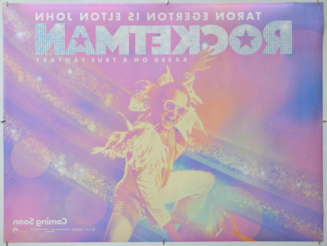 Rocketman (Back) Cinema Quad Movie Poster