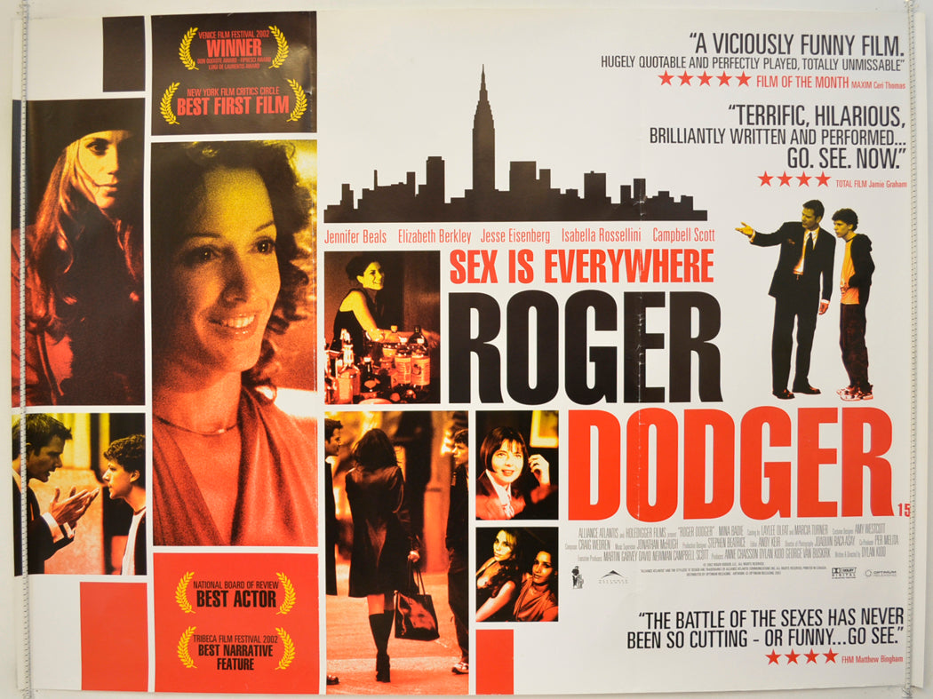 Roger Dodger Original Quad Poster - Film Poster - Movie Poster