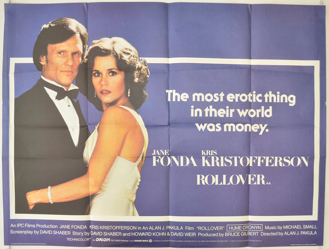 Rollover Original Quad Poster - Film Poster - Movie Poster