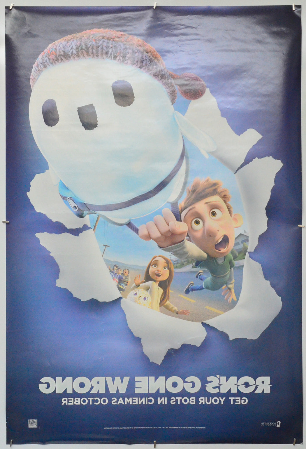 Ron’s Gone Wrong (Back) Cinema One Sheet Movie Poster