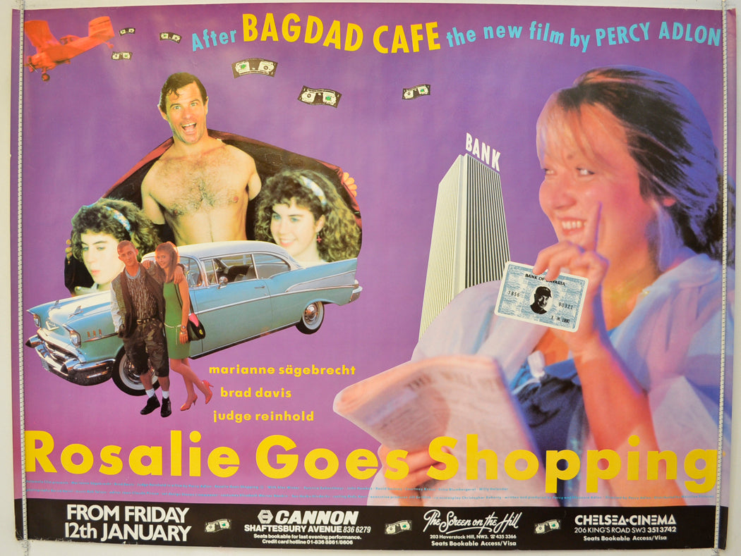 Rosalie Goes Shopping Original Quad Poster - Film Poster - Movie Poster