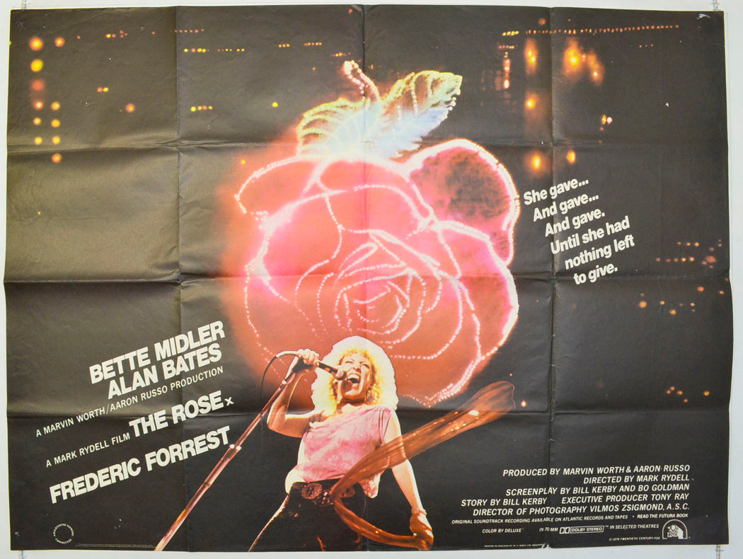 The Rose Original British Quad Poster - Film Poster - Movie Poster