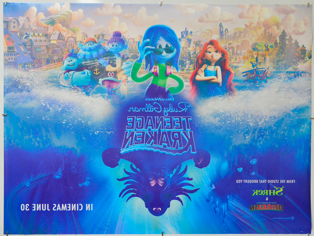 Ruby Gillman, Teenage Kraken (Back) Cinema Quad Movie Poster