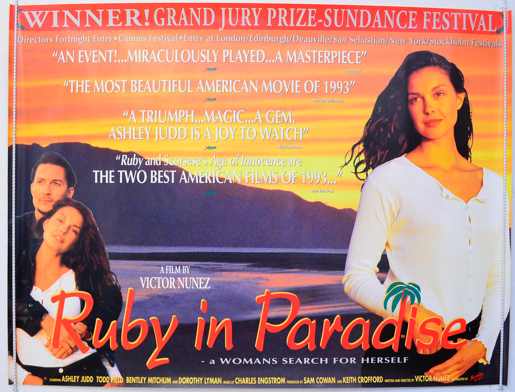 Ruby In Paradise Original British Quad Poster - Film Poster - Movie Poster