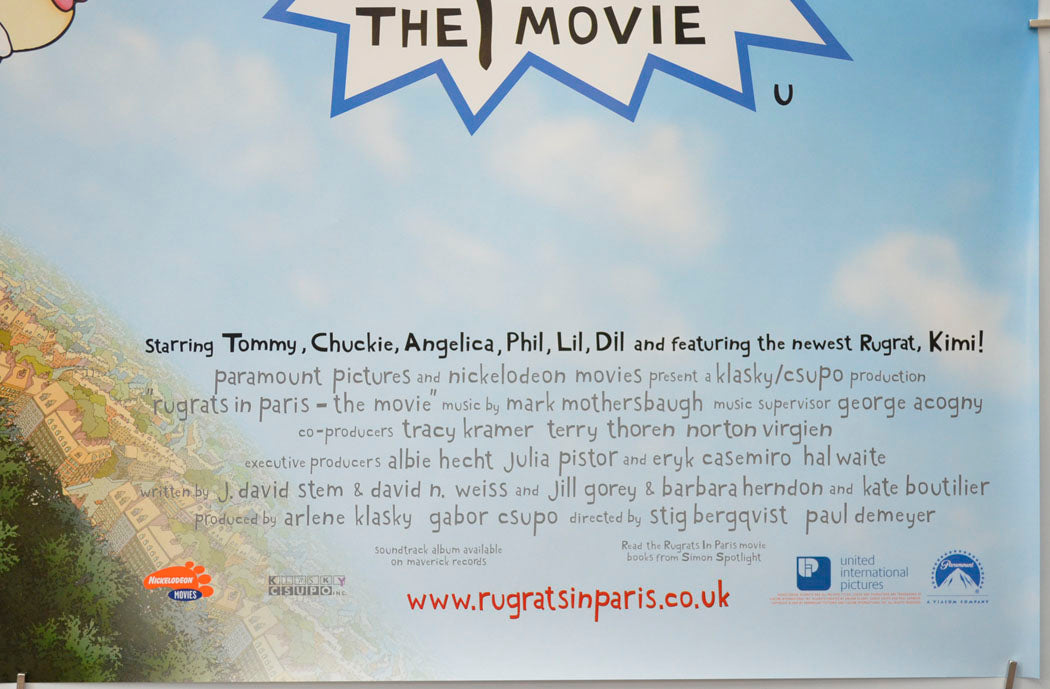 RUGRATS IN PARIS (Bottom Right) Cinema Quad Movie Poster