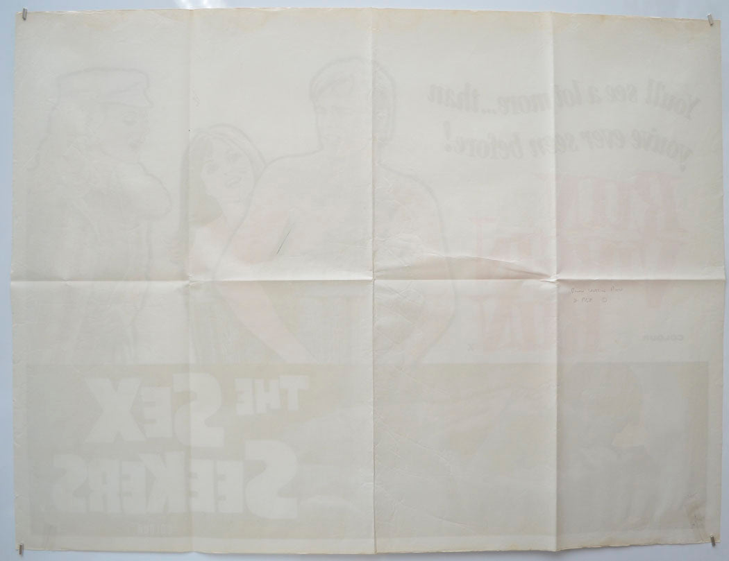 RUN VIRGIN RUN - THE SEX SEEKERS (Back) Cinema Quad Movie Poster