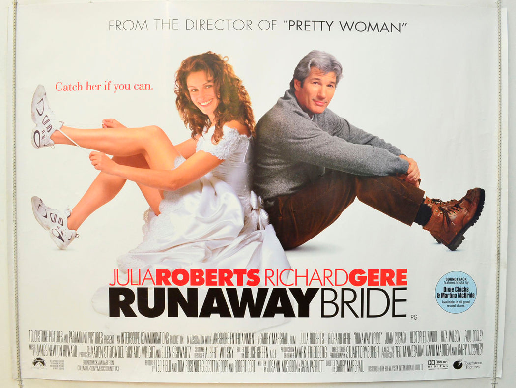 Runaway Bride Original British Quad Poster - Film Poster - Movie Poster