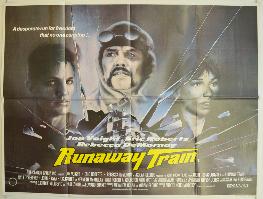 Runaway Train Original British Quad Poster - Film Poster - Movie Poster