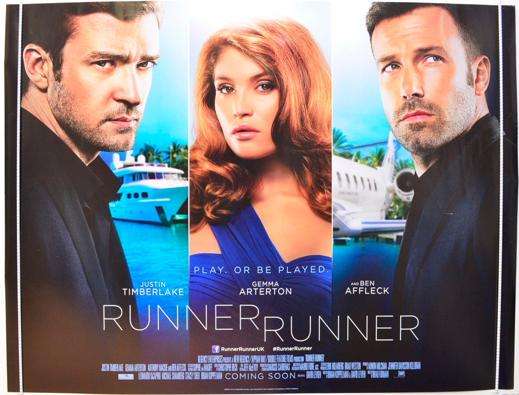 Runner Runner Original British Quad Poster - Film Poster - Movie Poster