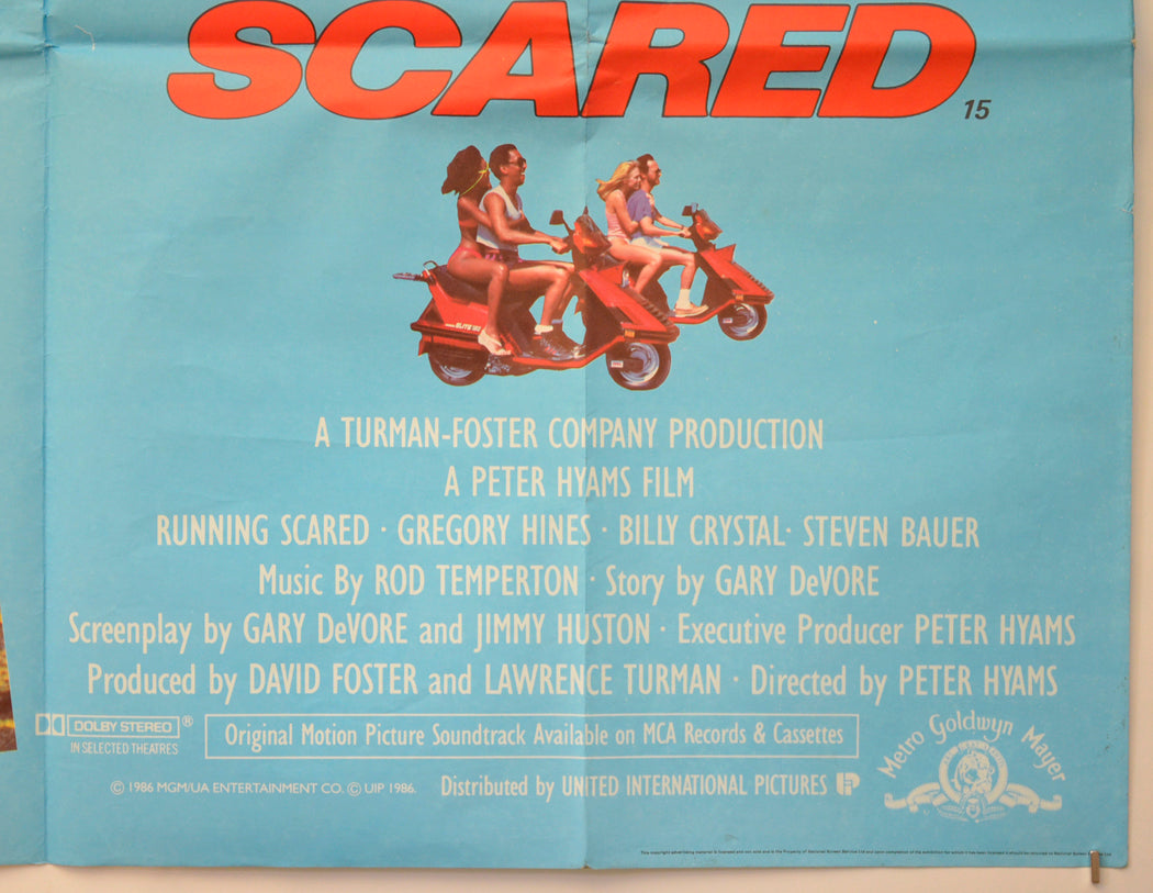 RUNNING SCARED (Bottom Right) Cinema Quad Movie Poster