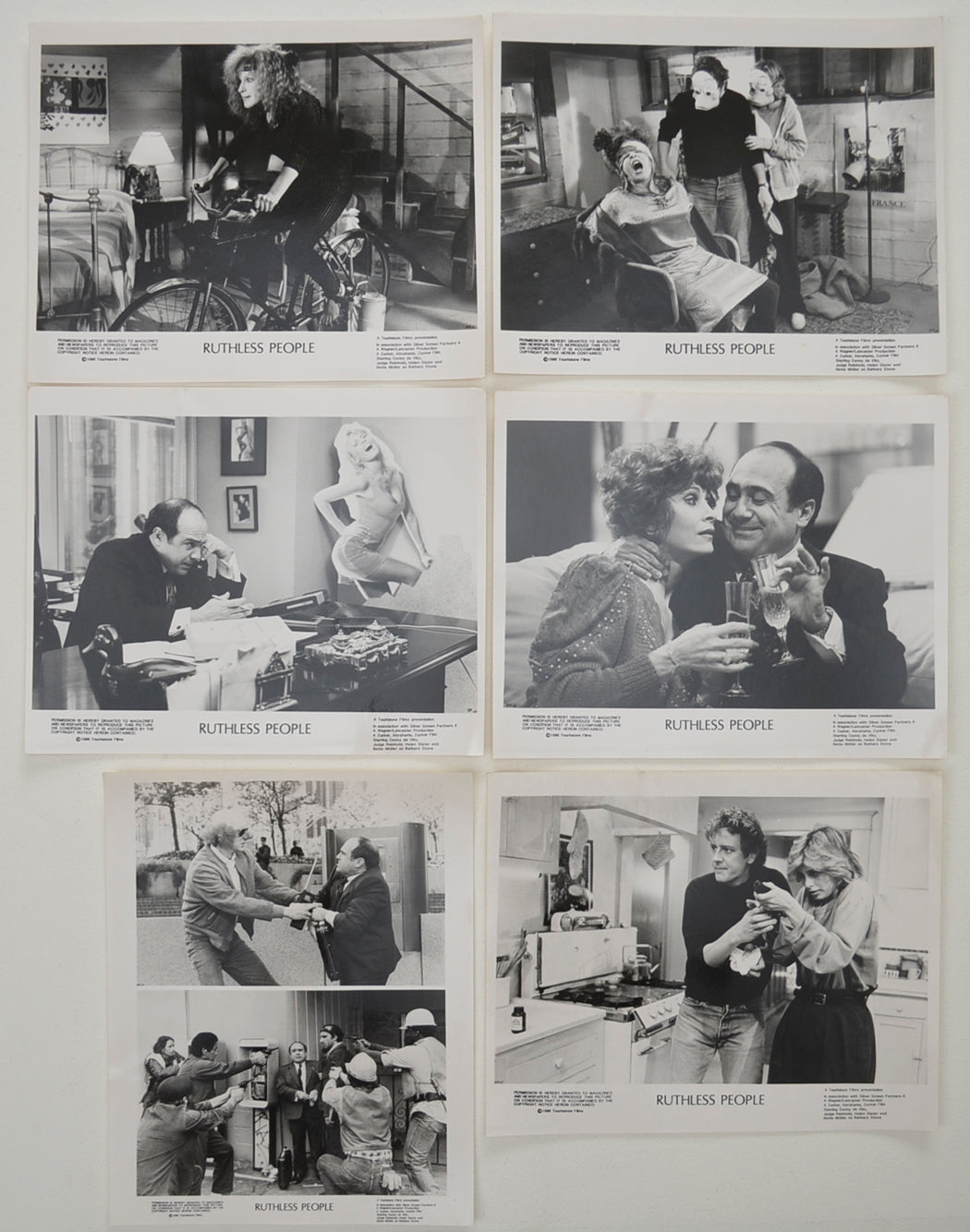 Ruthless People 6 Original Black And White Press Stills