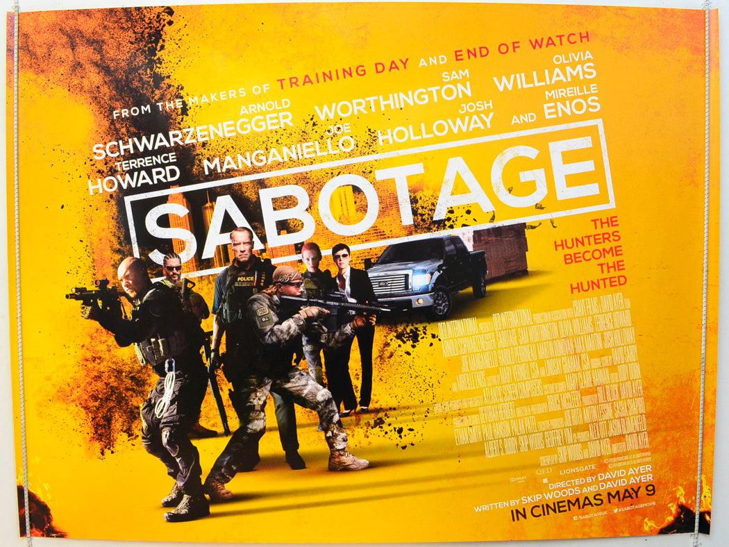 Sabotage (Version 2) Original British Quad Poster - Film Poster - Movie Poster