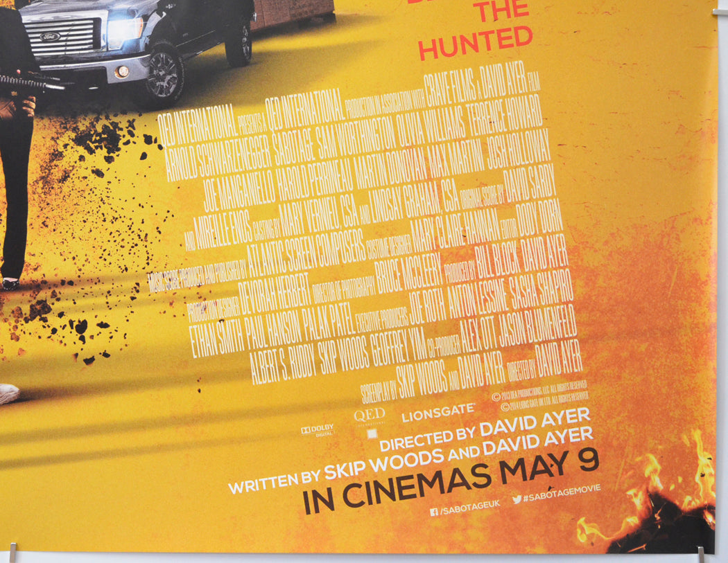 SABOTAGE (Bottom Right) Cinema Quad Movie Poster