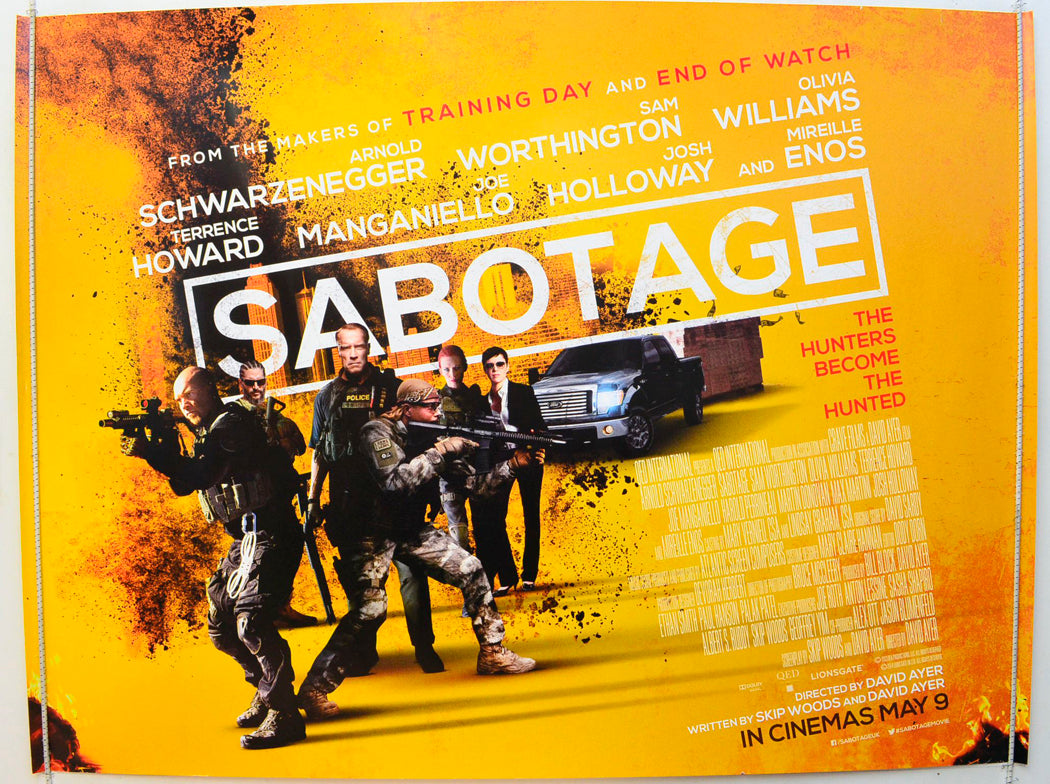 Sabotage (Version 2) Original British Quad Poster - Film Poster - Movie Poster