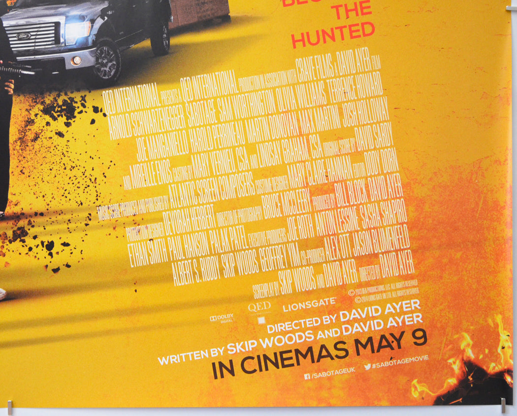 SABOTAGE (Bottom Right) Cinema Quad Movie Poster