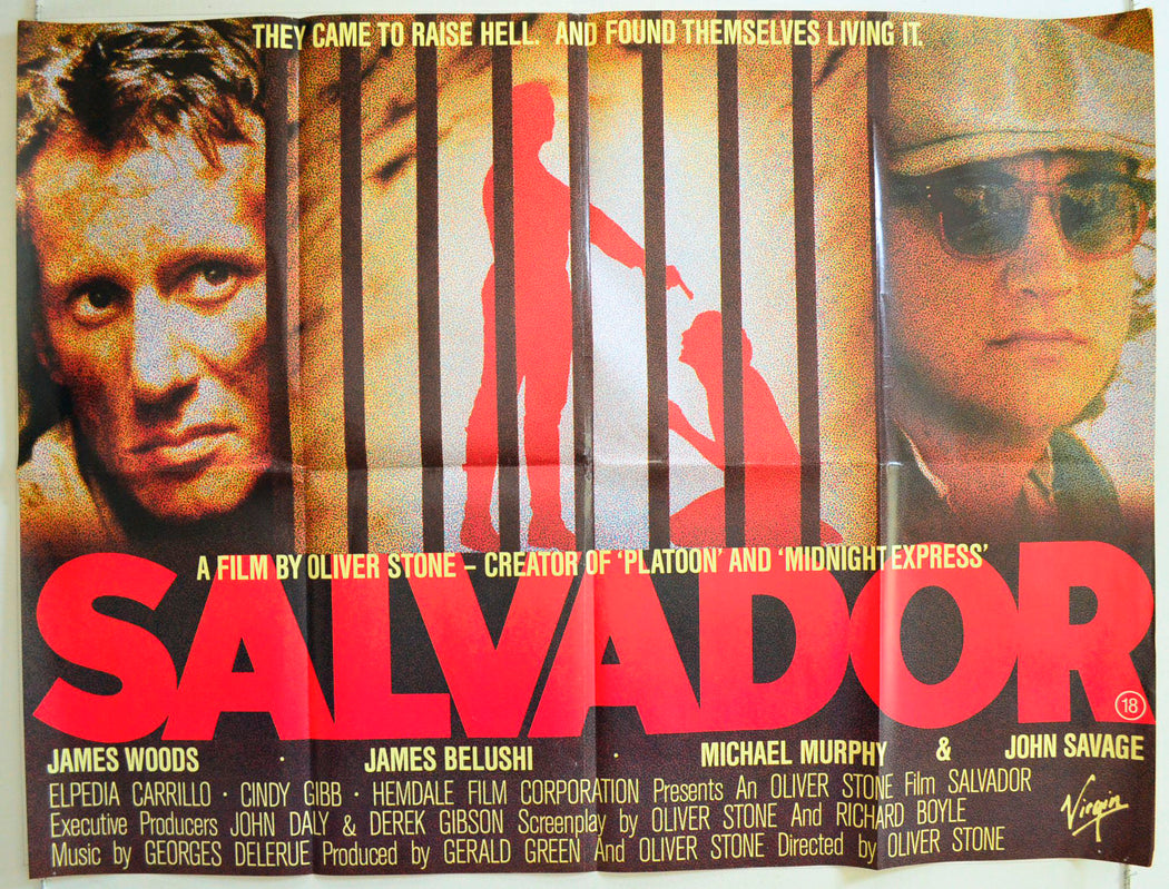 Salvador Original British Quad Poster - Film Poster - Movie Poster