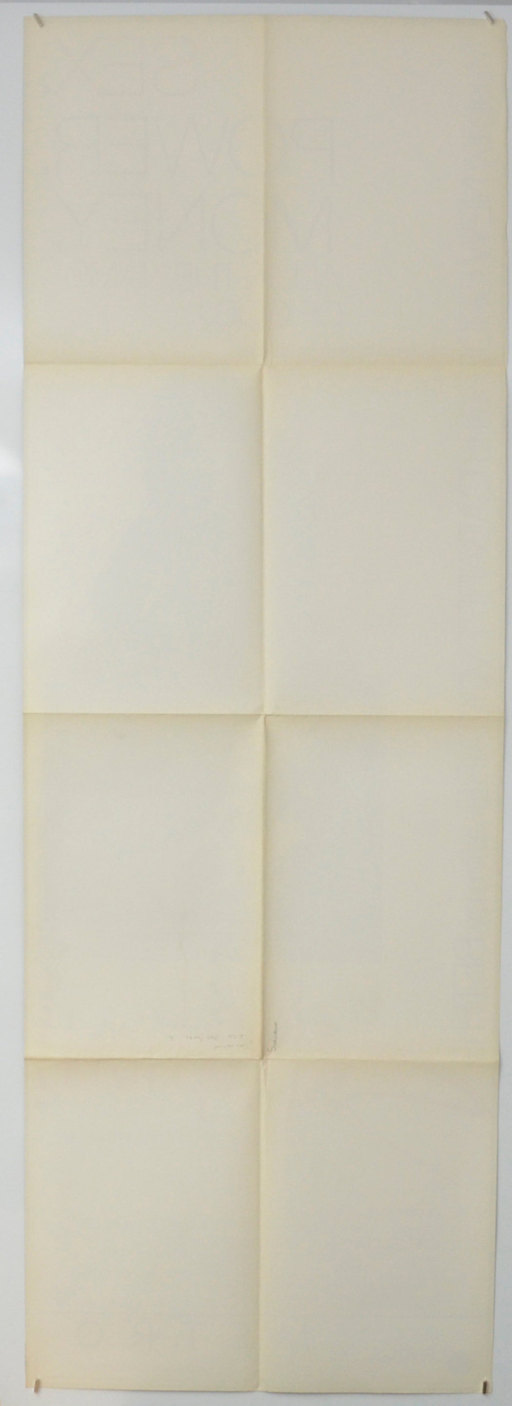 SALVATION (Back) Cinema Door Panel Movie Poster