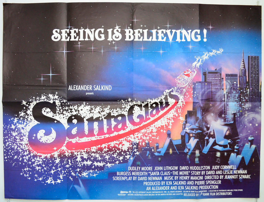 Santa Claus (a.k.a. Santa Claus - The Movie) Original Quad Poster - Film Poster - Movie Poster