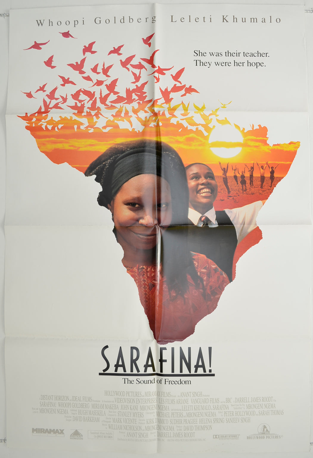 Sarafina! Original One Sheet Poster - Film Poster - Movie Poster