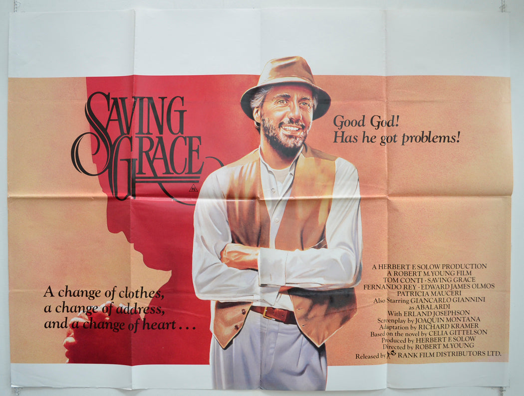 Saving Grace Original British Quad Poster - Film Poster - Movie Poster