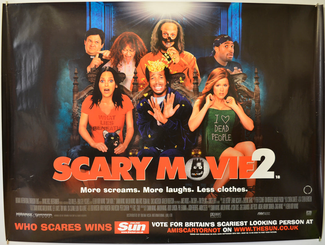 Scary Movie 2 Original Quad Poster - Film Poster - Movie Poster