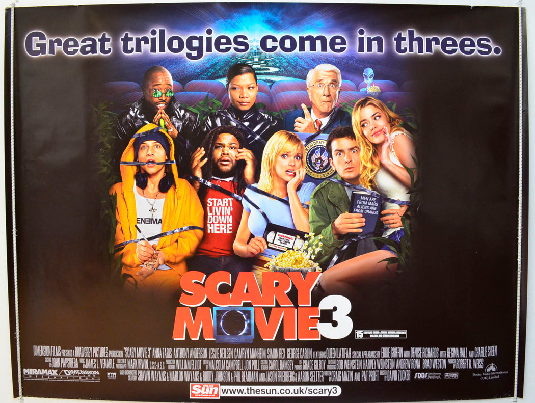 Scary Movie 3 Original British Quad Poster - Film Poster - Movie Poster