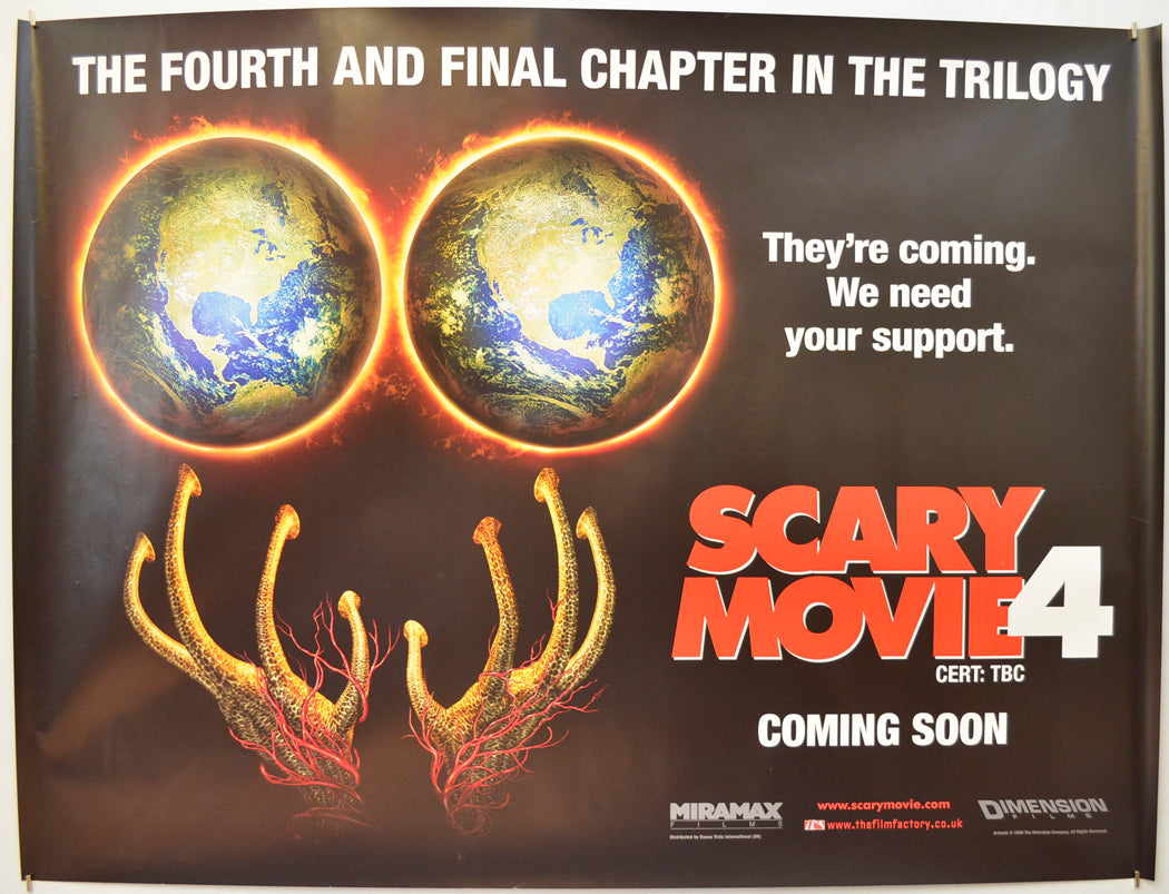 Scary Movie 4 (Teaser / Advance Version 3) Original Quad Poster - Film Poster - Movie Poster