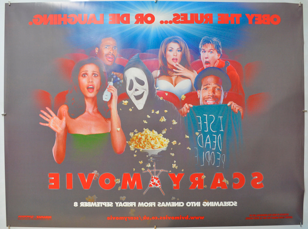 SCARY MOVIE (Back) Cinema Quad Movie Poster