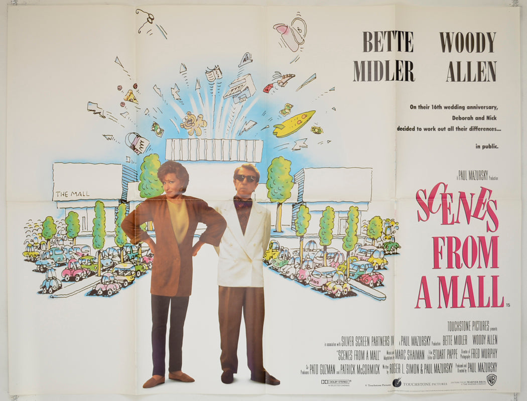 Scenes From A Mall Original Quad Poster - Film Poster - Movie Poster