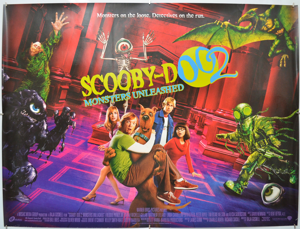 scooby doo 2 monsters unleashed poster “Scooby Doo 2 - Monsters Unleashed” - Original Quad Poster - Film Poster
