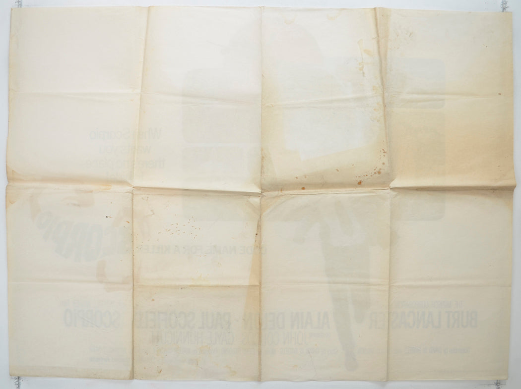 SCORPIO (Back) Cinema Quad Movie Poster