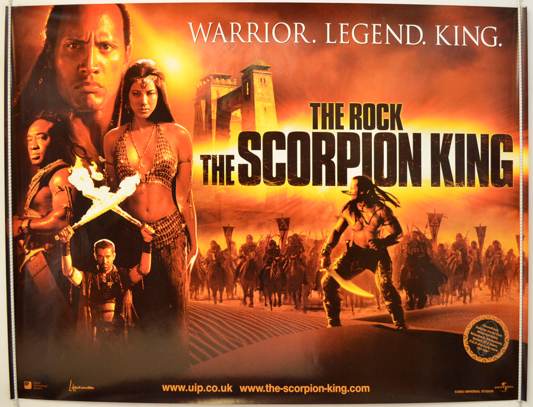 The Scorpion King Original Quad Poster - Film Poster - Movie Poster