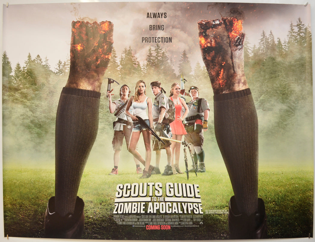 Scouts Guide To The Zombie Apocalypse (Teaser / Advance Version) Original Quad Poster - Film Poster - Movie Poster