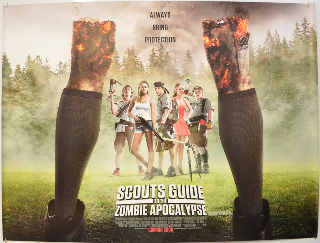 Scouts Guide To The Zombie Apocalypse (Teaser / Advance Version) Original Quad Poster - Film Poster - Movie Poster