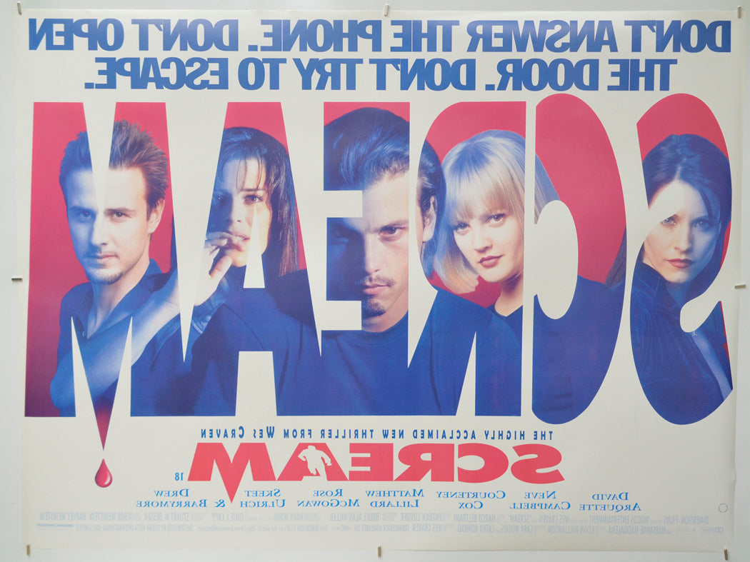 Scream (Back) Cinema Quad Movie Poster