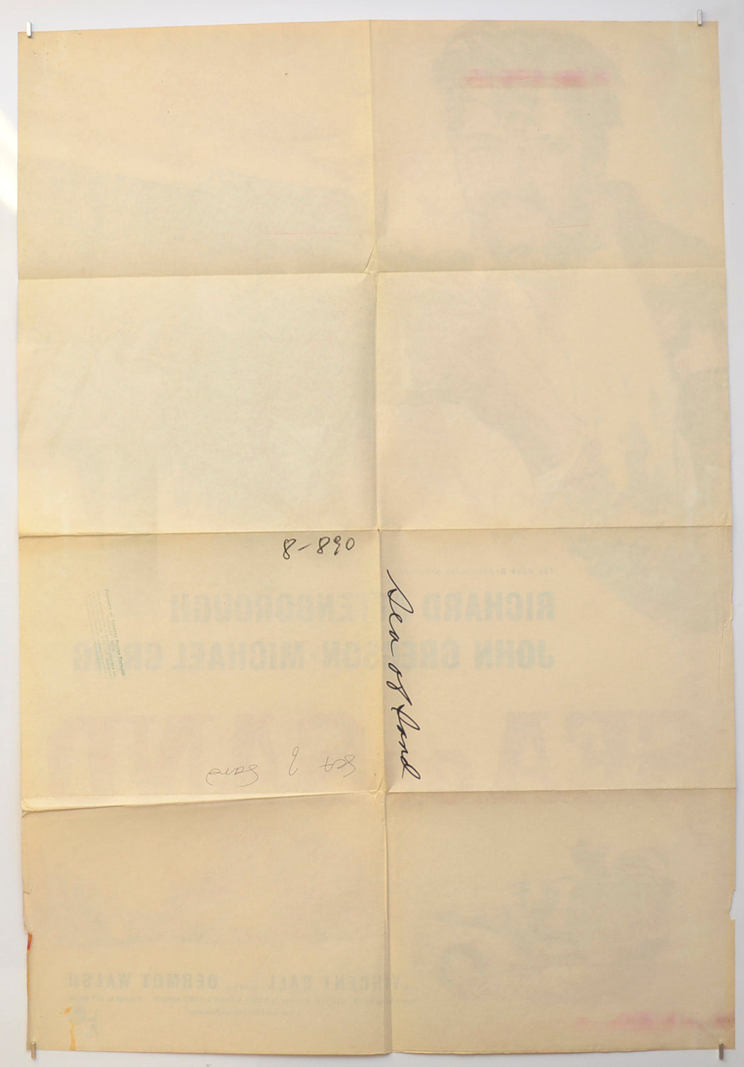 SEA OF SAND (Back) Cinema One Sheet Movie Poster