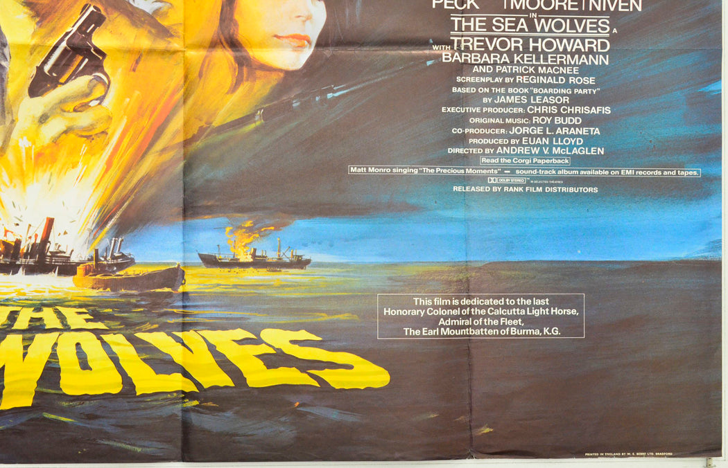 THE SEA WOLVES (Bottom Right) Cinema Quad Movie Poster