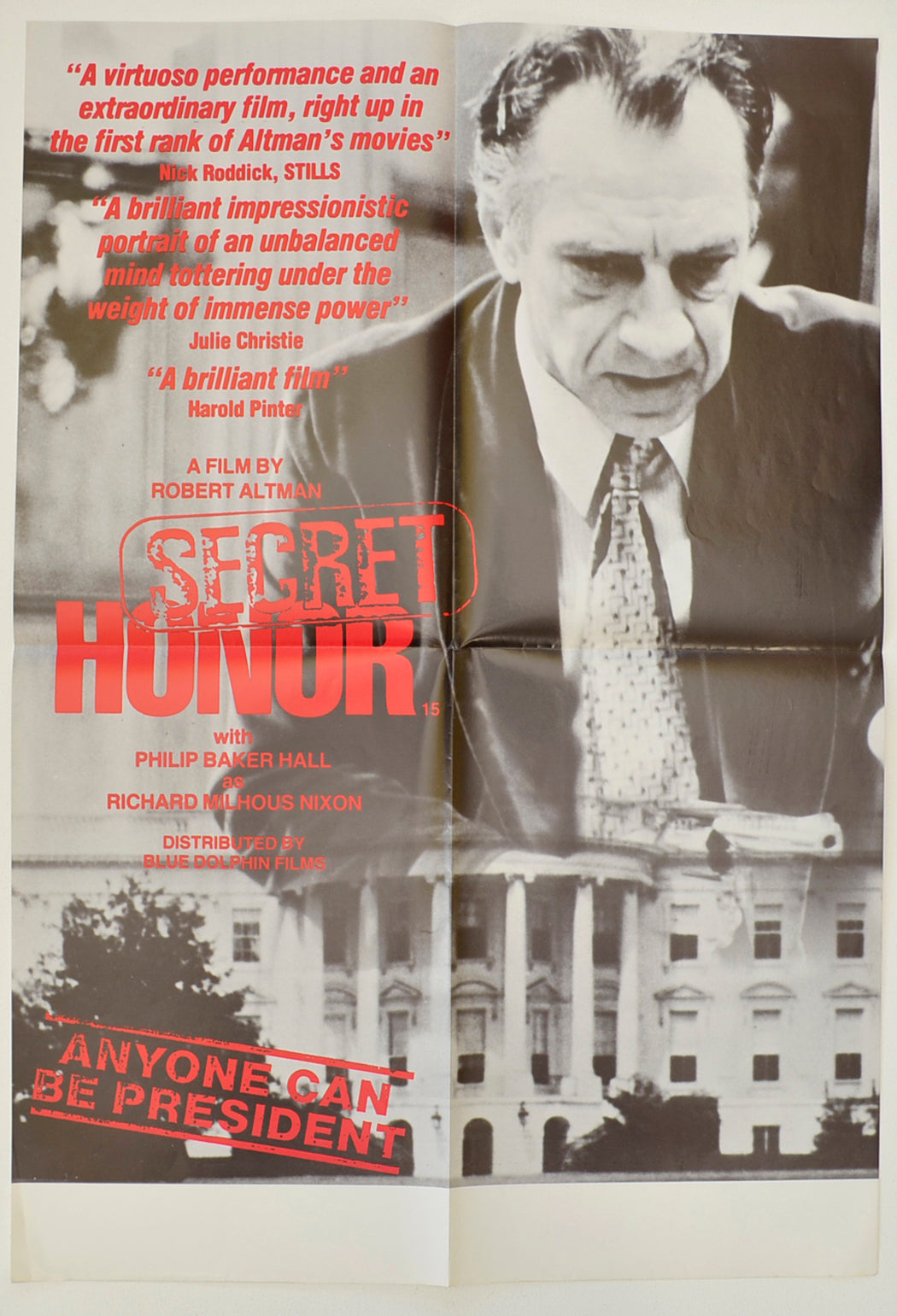 Secret Honor Original Double Crown Poster - Film Poster - Movie Poster