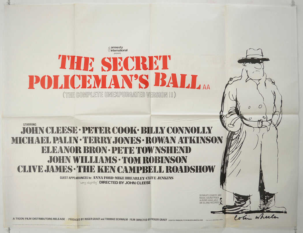 The Secret Policeman's Ball Original Quad Poster - Film Poster - Movie Poster