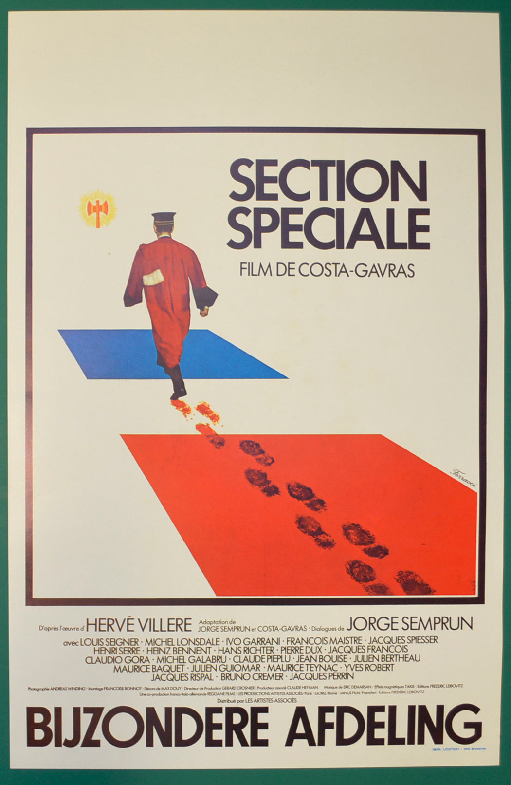 Section Speciale (a.k.a. Special Section) Original Belgian Poster - Film Poster - Movie Poster