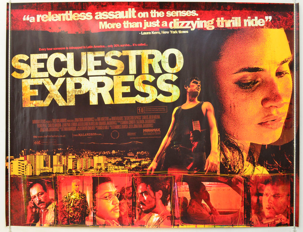 Secuestro Express Original British Quad Poster - Film Poster - Movie Poster
