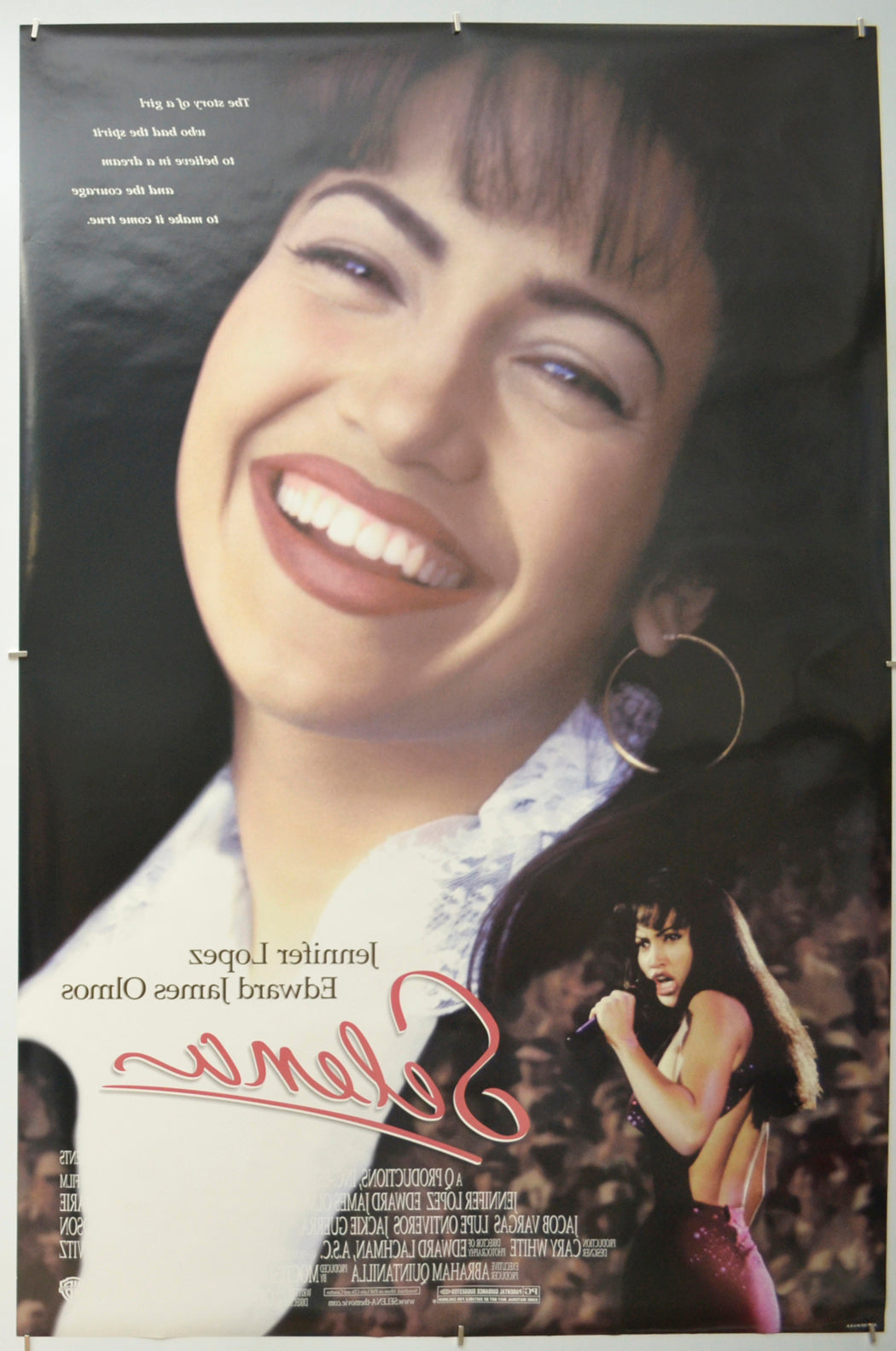 SELENA (Back) Cinema One Sheet Movie Poster