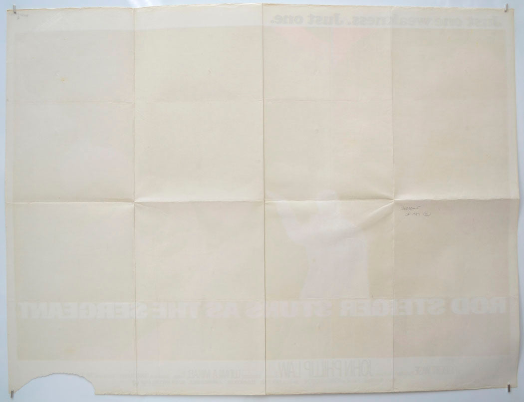 THE SERGEANT (Back) Cinema Quad Movie Poster