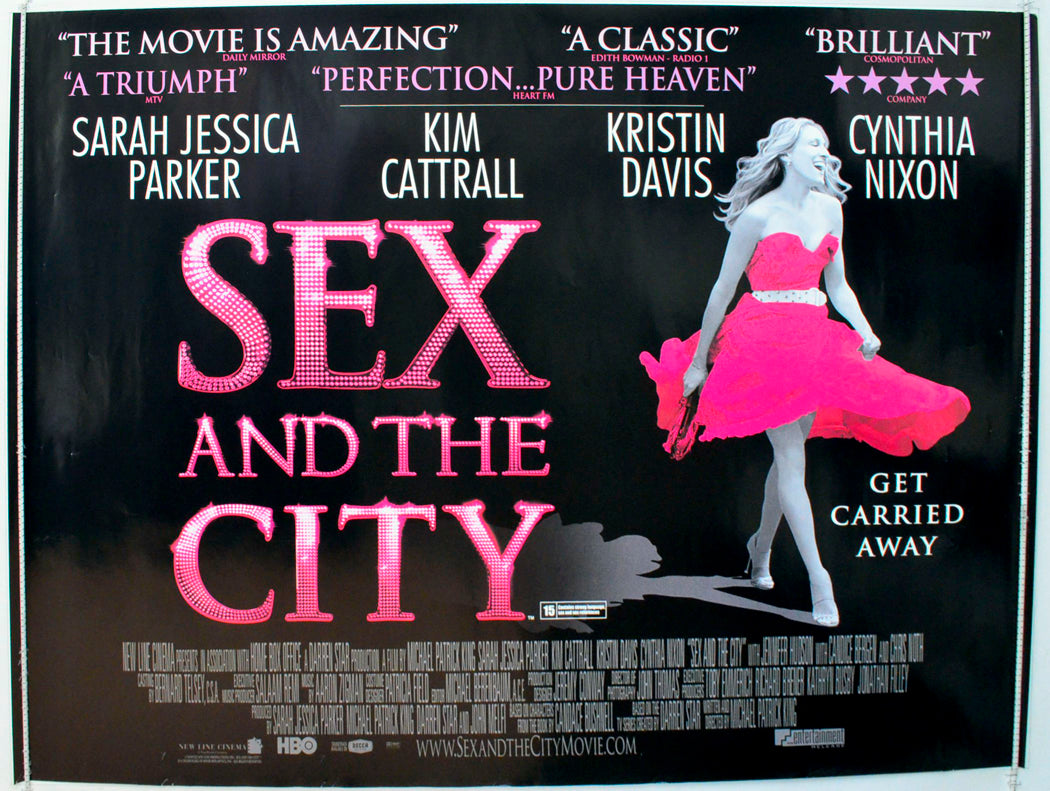 Sex And The City (Teaser / Advance Version) Original British Quad Poster - Film Poster - Movie Poster